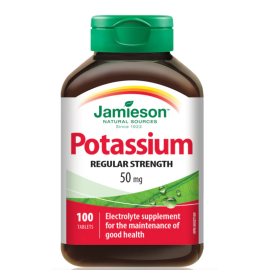 Jamieson Potassium 50MG Tablets 100`S